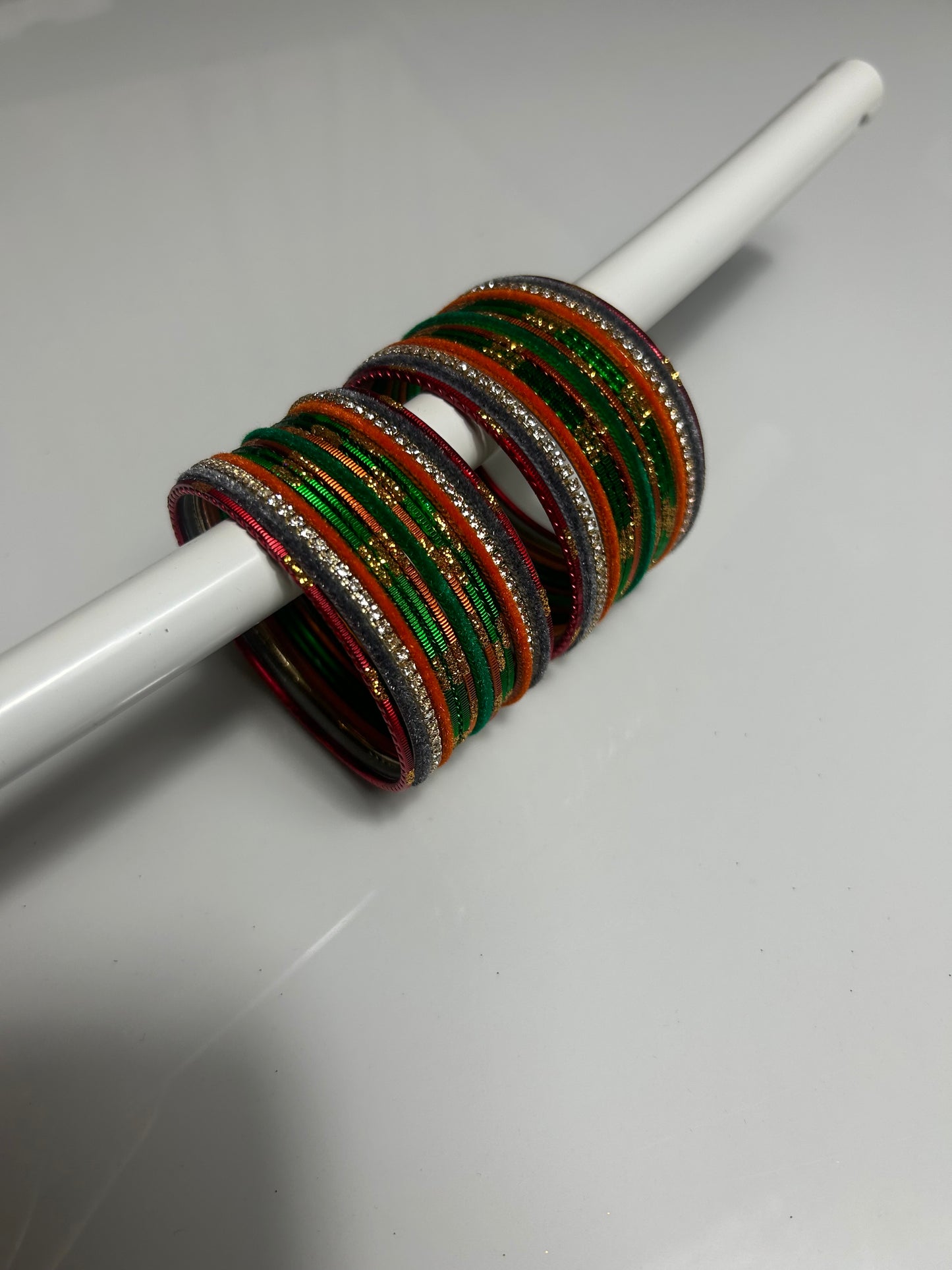 2.8 Diamonte Velvet Bangles various colours