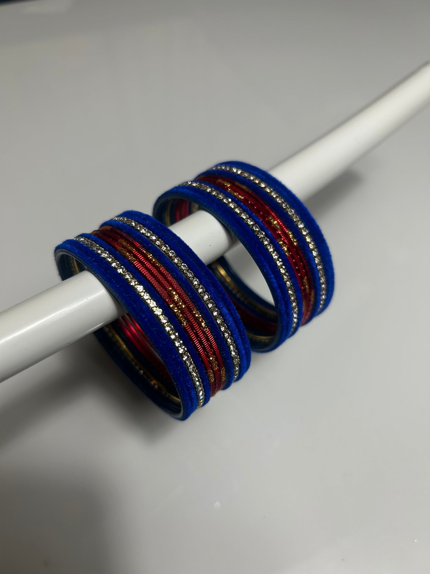 2.8 Diamonte Velvet Bangles various colours