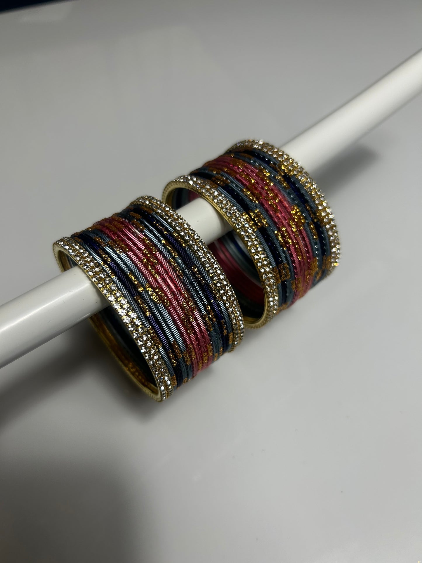 2.8 Diamonte Velvet Bangles various colours