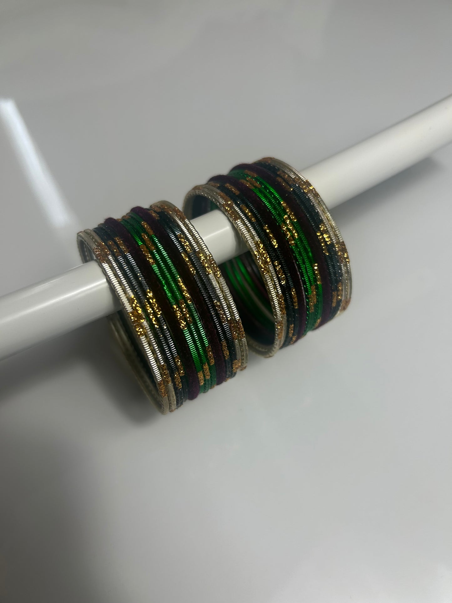 2.6 Velvet Diamonte Bangles Various colours available