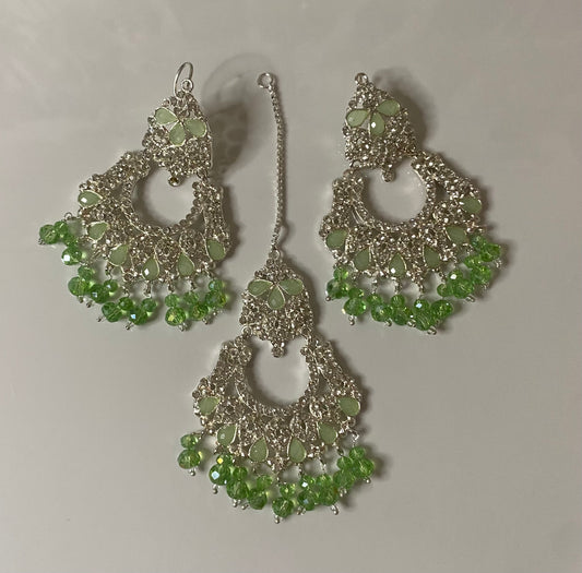 Sparkle Tikka Earring Set
