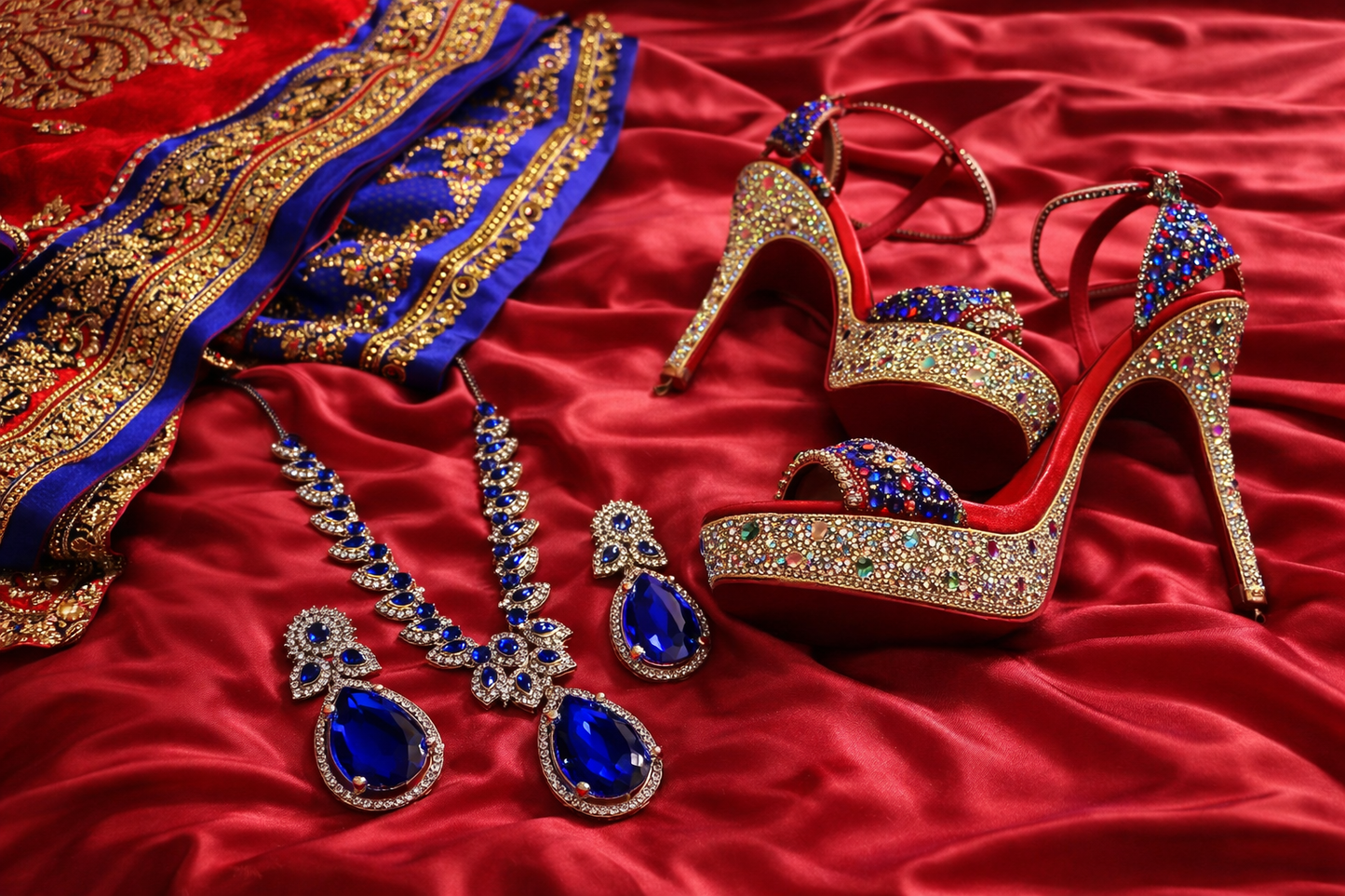 Tear Drop Necklace Set